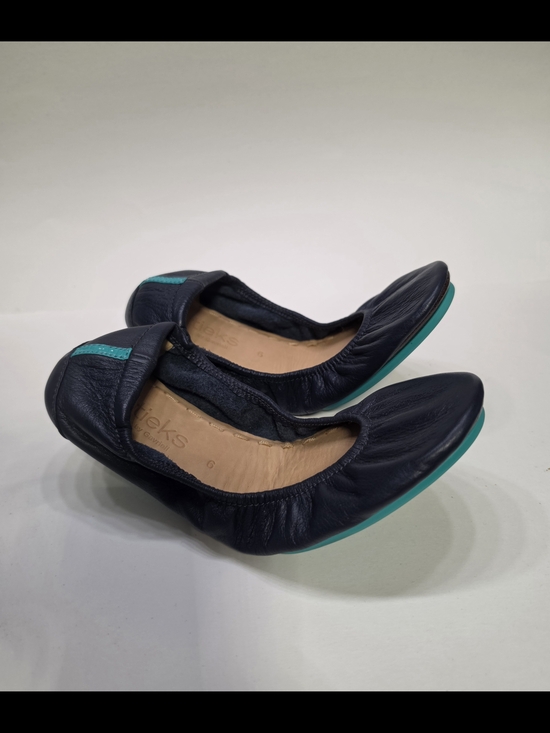 Tieks Shoes - Tieks Women's Navy Blue Leather Ballet Flats Shoes Size 6 Spring Summer
